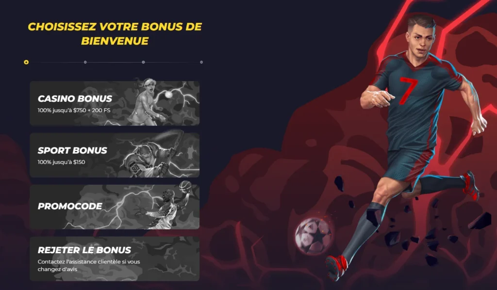 PowBet Bonus de Bienvenue
